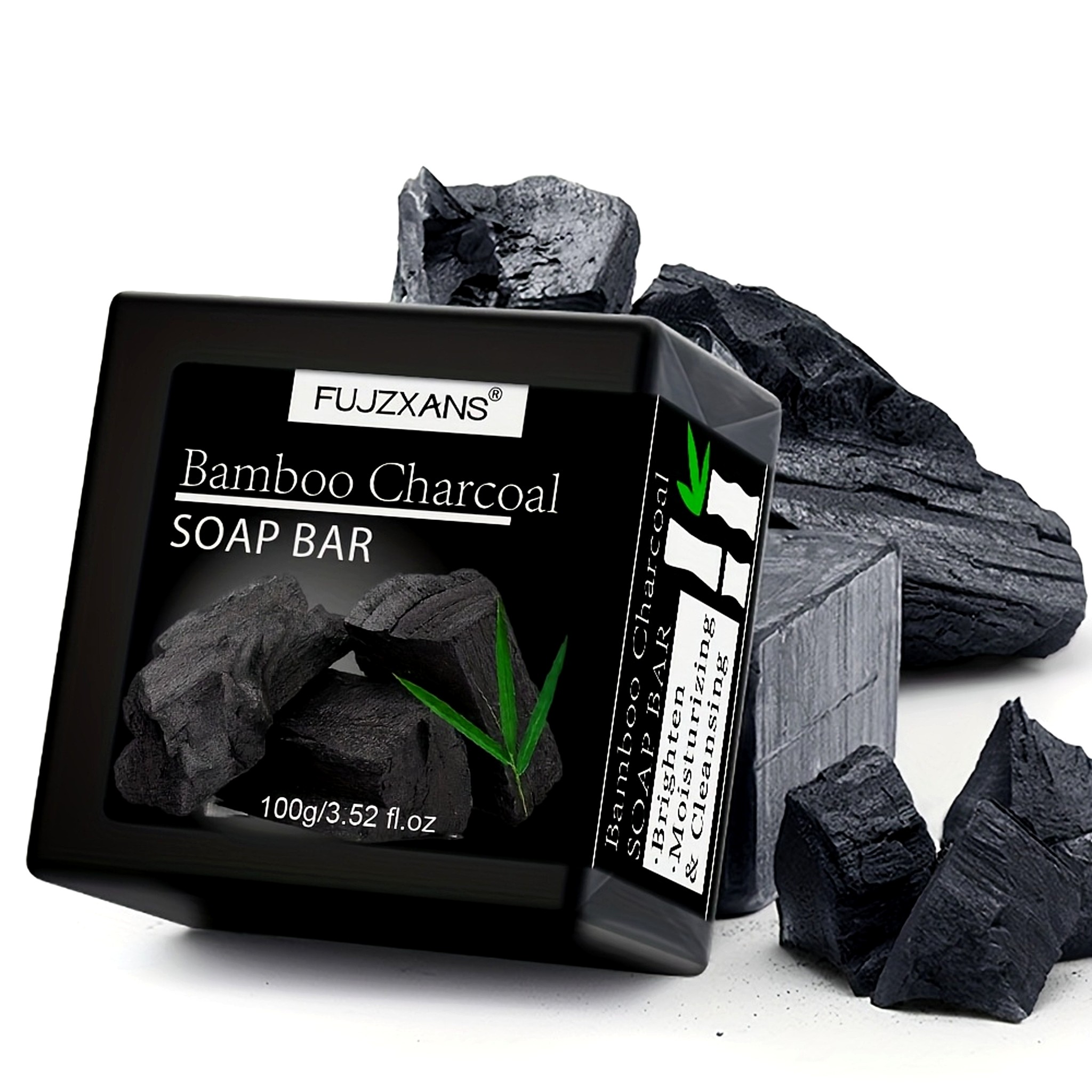 Bamboo charcoal soap bar